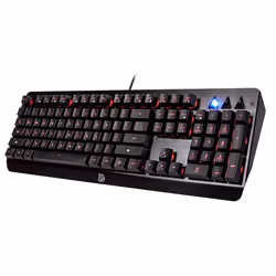 Thermaltake Challenger Edge Membrane, Taille réelle (100 %), Avec fil, USB, Clavier à membrane, LED RGB, Noir