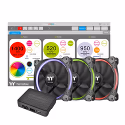 Thermaltake CL-F051-PL14SW-A système de refroidissement d'ordinateur Boitier PC Ventilateur 14 cm - Vue supplémentaire 7