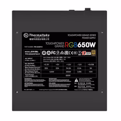Thermaltake Toughpower Grand RGB unité d'alimentation d'énergie 650 W 24-pin ATX ATX Noir