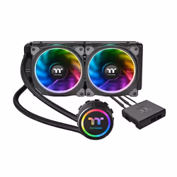 Thermaltake Floe Riing RGB 240 TT Premium Edition, Refroidisseur de liquide tout-en-un, 12 cm, 500 tr/min, 1400 tr/min, 24,7  ...