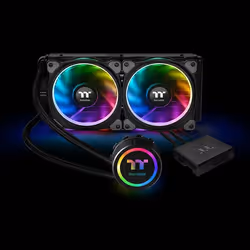 Thermaltake Floe Riing RGB 240 TT Premium Edition Boitier PC Refroidisseur de liquide tout-en-un 12 cm Noir