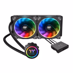 Thermaltake Floe Riing RGB 280 TT, Refroidisseur de liquide tout-en-un, 14 cm, 500 tr/min, 1400 tr/min, 27,2 dB, 63,19 cfm