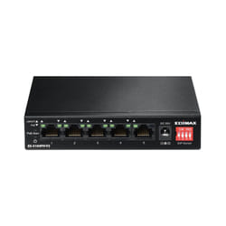 Edimax ES-5104PH V2 commutateur réseau Fast Ethernet (10/100) Connexion Ethernet, supportant l'alimentation via ce port (PoE) Noir