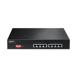 Edimax ES-1008P V2 commutateur réseau Fast Ethernet (10/100) Connexion Ethernet, supportant l'alimentation via ce port (PoE) Noir