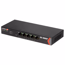Edimax GS-3005P commutateur réseau Géré Gigabit Ethernet (10/100/1000) Connexion Ethernet, supportant l'alimentation via ce port (PoE) Noir - Vue supplémentaire 2