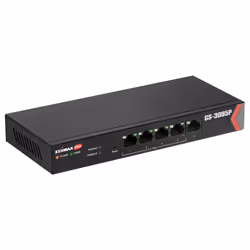 Edimax GS-3005P commutateur réseau Géré Gigabit Ethernet (10/100/1000) Connexion Ethernet, supportant l'alimentation via ce port (PoE) Noir - Vue supplémentaire 3