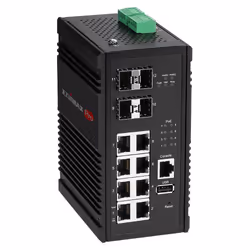 Edimax IGS-5408P commutateur réseau Géré Gigabit Ethernet (10/100/1000) Connexion Ethernet, supportant l'alimentation via ce port (PoE) Noir - Vue supplémentaire 4