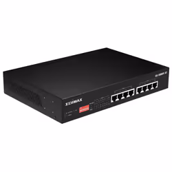 Edimax GS-1008PL V2 commutateur réseau Géré L2 Gigabit Ethernet (10/100/1000) Connexion Ethernet, supportant l'alimentation via ce port (PoE) 1U Noir