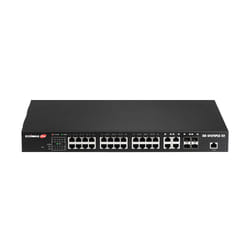 Edimax GS-5424PLC V2 commutateur réseau Géré Gigabit Ethernet (10/100/1000) Connexion Ethernet, supportant l'alimentation via ce port (PoE) 1U Noir