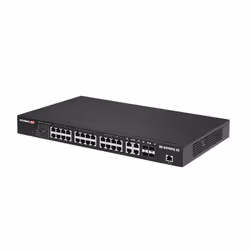 Edimax GS-5424PLC V2 commutateur réseau Géré Gigabit Ethernet (10/100/1000) Connexion Ethernet, supportant l'alimentation via ce port (PoE) 1U Noir