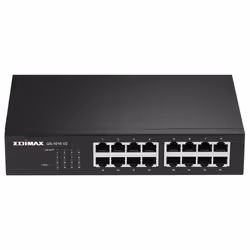 Edimax GS-1016 V2, Géré, Gigabit Ethernet (10/100/1000), Full duplex, Grille de montage, Montage mural