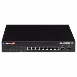 Edimax GS-5208PLG V2, Géré, Gigabit Ethernet (10/100/1000), Connexion Ethernet, supportant l'alimentation via ce port (PoE),  ...