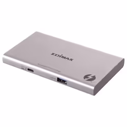Edimax TD-405BP, Avec fil, Thunderbolt 4, 60 W, 40 Gbit/s, 7680 x 4320 pixels, Aluminium