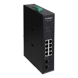 Edimax IGS-1210P commutateur réseau Non-géré Gigabit Ethernet (10/100/1000) Connexion Ethernet, supportant l'alimentation via ce port (PoE) Noir