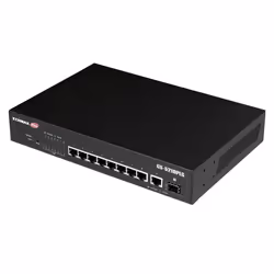 Edimax Switch GS-5210PLG Géré Gigabit Ethernet (10/100/1000) Connexion Ethernet, supportant l'alimentation via ce port (PoE) Noir