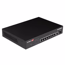Edimax Switch GS-5210PLG Géré Gigabit Ethernet (10/100/1000) Connexion Ethernet, supportant l'alimentation via ce port (PoE) Noir