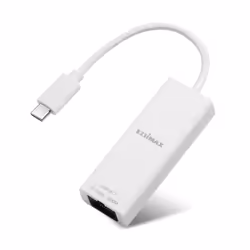Edimax USB-C GIGABIT ADAPTER, Avec fil, USB Type-C, Ethernet, 1000 Mbit/s, Blanc