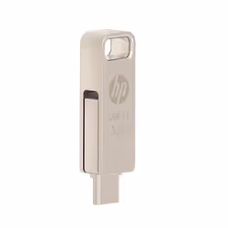 PNY HPFD206C-32, 32 Go, USB Type-A / USB Type-C, 3.2 Gen 2 (3.1 Gen 2), 100 Mo/s, Slide, Argent