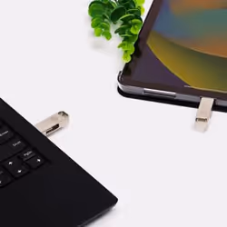PNY HPFD206C-256 lecteur USB flash 256 Go USB Type-A / USB Type-C 3.2 Gen 2 (3.1 Gen 2) Argent - Vue supplémentaire 5