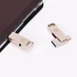PNY HPFD206C-256 lecteur USB flash 256 Go USB Type-A / USB Type-C 3.2 Gen 2 (3.1 Gen 2) Argent - Vue supplémentaire 6