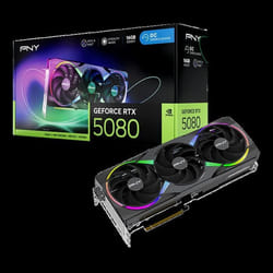 PNY GeForce RTX 5080 16GB ARGB Overclocked Triple Fan