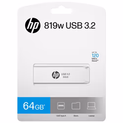 HP HPFD819W-A-64 lecteur USB flash 64 Go USB Type-A 3.2 Gen 2 (3.1 Gen 2) Argent - Vue supplémentaire 5