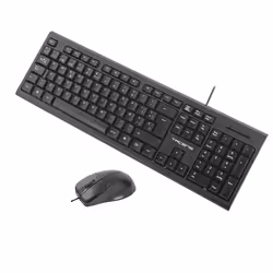 Tacens Anima ACP0ES clavier Souris incluse USB QWERTY Espagnole Noir