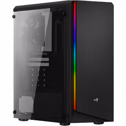 Aerocool RIFT, Midi Tower, PC, Noir, ATX, micro ATX, Mini-ITX, SPCC, Jouer