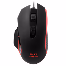 Mars Gaming MM018, Droitier, Optique, USB Type-A, 4800 DPI, Noir