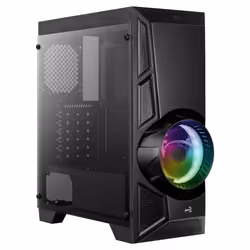 Aerocool AeroEngine RGB, Midi Tower, PC, Noir, ATX, micro ATX, Mini-ITX, Synthétique ABS, SPCC, Jouer