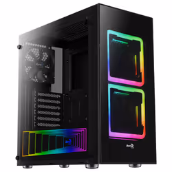 Aerocool Tor, Midi Tower, PC, Noir, ATX, micro ATX, Mini-ITX, Acrylonitrile-Butadiène-Styrène (ABS), SPCC, Jouer
