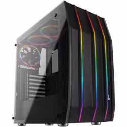 Aerocool Klaw, Midi Tower, PC, Noir, ATX, micro ATX, Mini-ITX, Acrylonitrile-Butadiène-Styrène (ABS), SPCC, Jouer