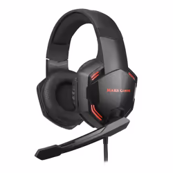 Mars Gaming MHX PRO 7.1, Avec fil, 20 - 20000 Hz, Jouer, 360 g, Casque, Noir