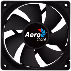 Aerocool Force 8, Ventilateur, 8 cm, 1500 tr/min, 28,3 dB, 21,9 cfm, Noir