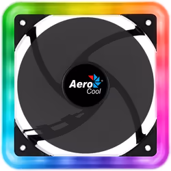 Aerocool Edge 14, Ventilateur, 14 cm, 1200 tr/min, 19,7 dB, 1,35 cfm, Noir
