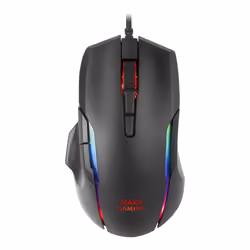 Mars Gaming MMX, Droitier, Optique, USB Type-A, 12400 DPI, Noir