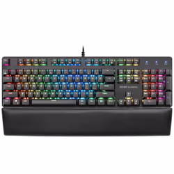 Mars Gaming MK5BPT, Taille réelle (100 %), USB, Clavier mécanique, QWERTY, LED RGB, Noir