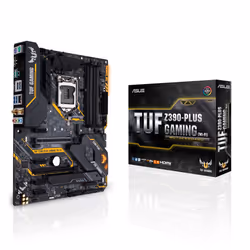 ASUS TUF Z390-PLUS GAMING (WI-FI), Intel, LGA 1151 (Emplacement H4), Intel® Celeron®, Intel® Pentium®, i3-8xxx, i5-8xxx, i7-8 ...