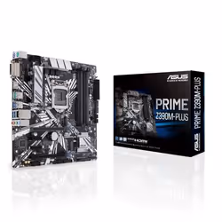 ASUS PRIME Z390M-PLUS, Intel, LGA 1151 (Emplacement H4), Intel® Celeron®, Intel® Pentium®, i3-8xxx, i5-8xxx, i7-8xxx, DDR4-SD ...
