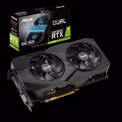 ASUS Dual -RTX2060-O6G-EVO NVIDIA GeForce RTX 2060 6 Go GDDR6