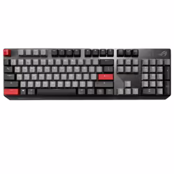 ASUS ROG Strix Scope PBT, Taille réelle (100 %), USB, Clavier mécanique, AZERTY, LED RGB, Noir, Gris, Rouge