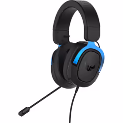 ASUS TUF Gaming H3, Avec fil, Jouer, 20 - 20000 Hz, 294 g, Casque, Noir, Bleu