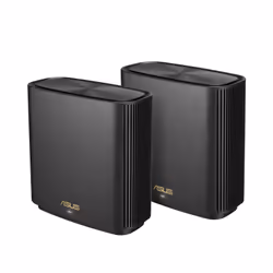 ASUS ZenWiFi AX XT8 (B-2-PK), Wi-Fi 6 (802.11ax), Tri-bande (2,4 GHz / 5 GHz / 5 GHz), Ethernet/LAN, Noir, Routeur