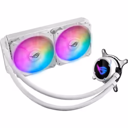 ASUS ROG Strix LC 240 RGB White Edition, Refroidisseur de liquide tout-en-un, 12 cm, 80,95 cfm, 137,5 m³/h, Blanc