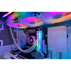 ASUS ROG Strix LC 240 RGB White Edition Processeur Refroidisseur de liquide tout-en-un 12 cm Blanc - Vue supplémentaire 20