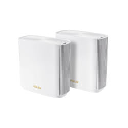 ASUS ZenWiFi AX XT8 (W-2-PK) routeur sans fil Gigabit Ethernet Tri-bande (2,4 GHz / 5 GHz / 5 GHz) Blanc