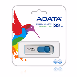 ADATA 32GB C008 lecteur USB flash 32 Go USB Type-A 2.0 Bleu, Blanc