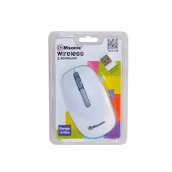 Vakoss MX707W, Ambidextre, Optique, RF sans fil, 1000 DPI, Blanc