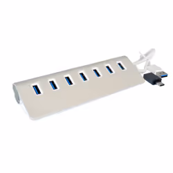 EXSYS EX-1137, USB 3.2 Gen 1 (3.1 Gen 1) Type-A, USB 2.0, USB 3.2 Gen 1 (3.1 Gen 1) Type-A, 5000 Mbit/s, Blanc, 0,3 m, USB