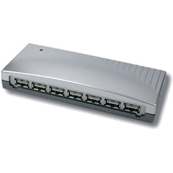 EXSYS 7-Port USB 2.0 Hub 480 Mbit/s Argent